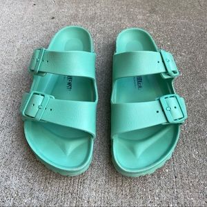 Birkenstock Arizona Essentials EVA Waterproof Sandals Size 38 Bold Jade